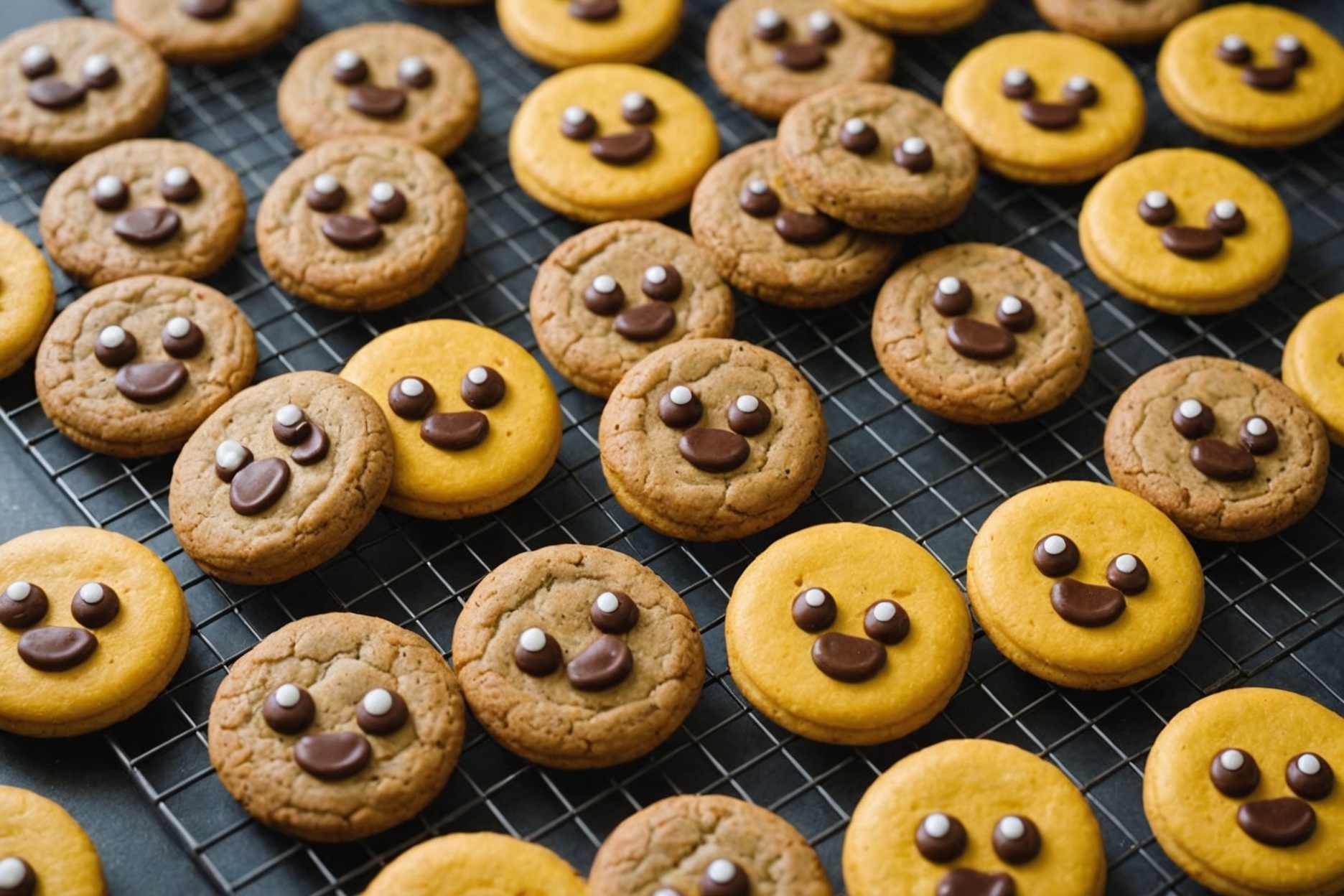 Indulge in whimsical cookies shaped like poop emojis!