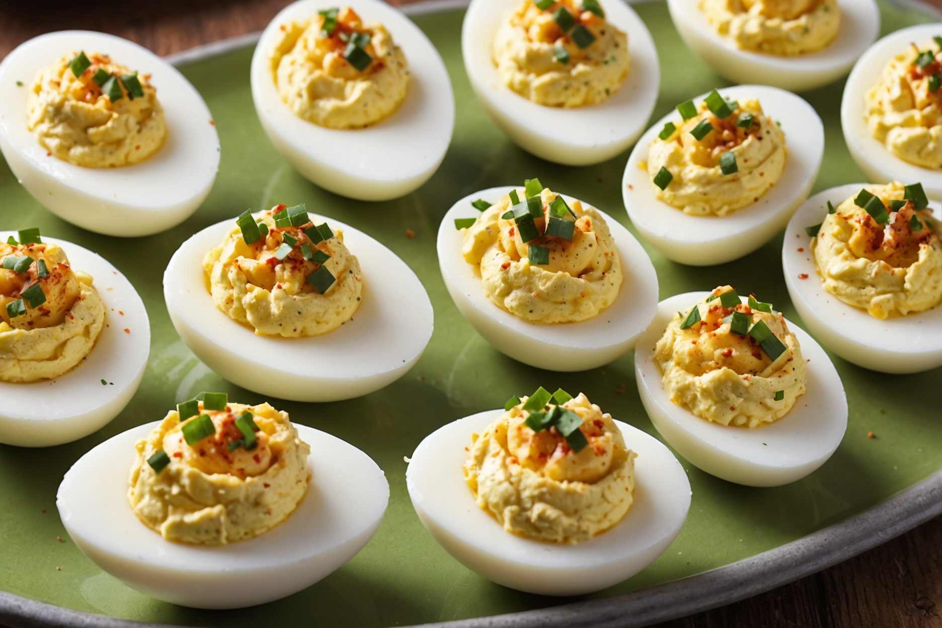 Deliciously crafted deviled eggs, a Texas classic!