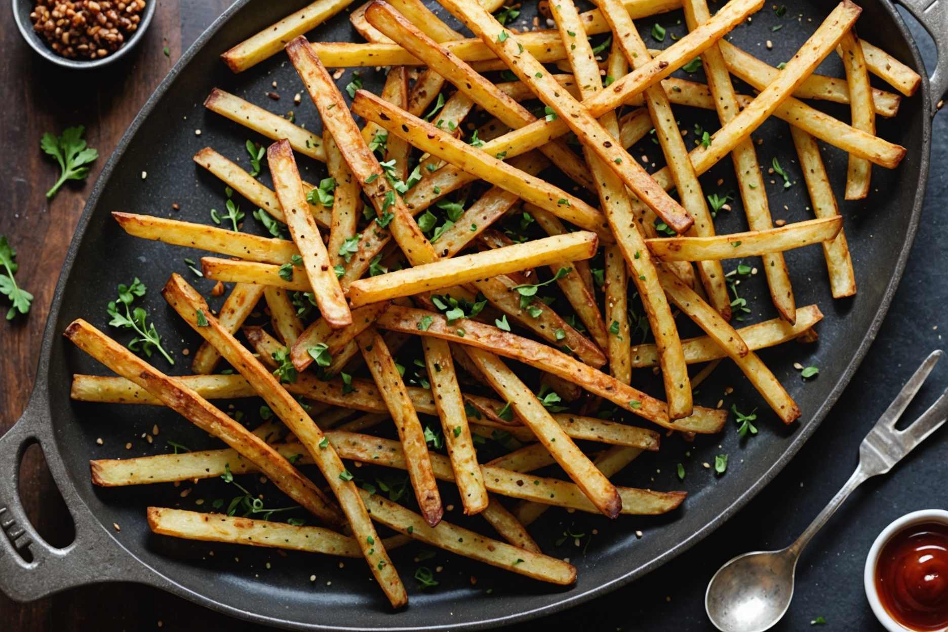 Hay made from potatoes.