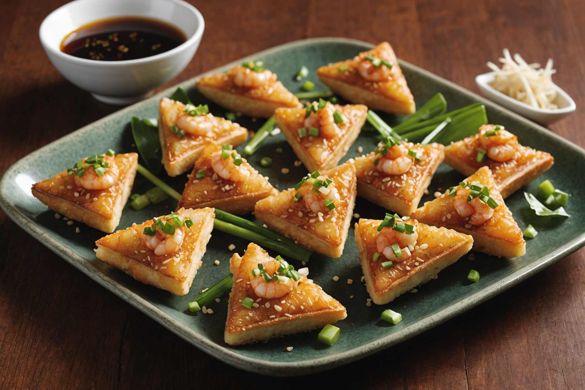 Deliciously crispy shrimp toast, a delightful treat!