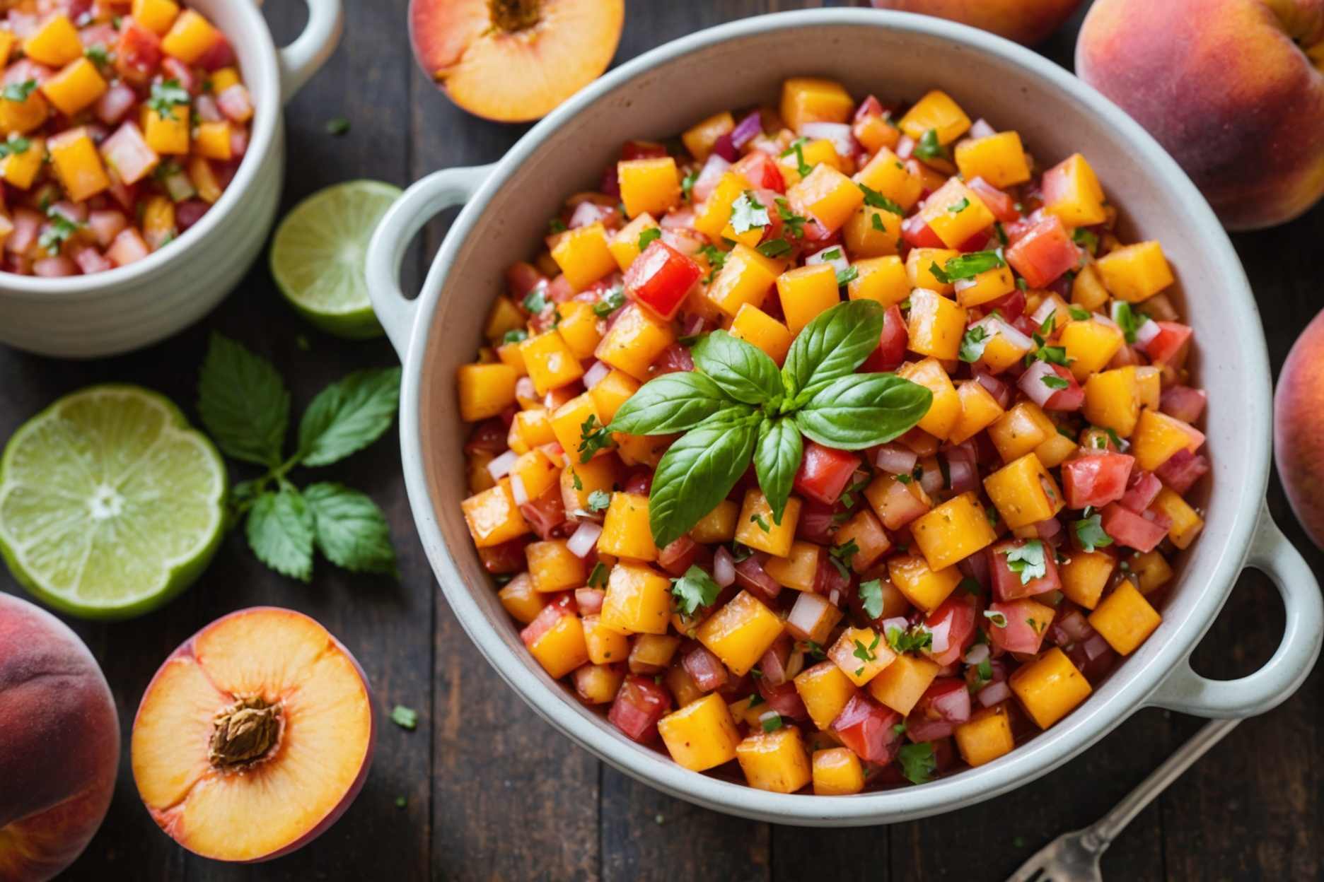 Delightful Peach Salsa, a refreshing summer treat!