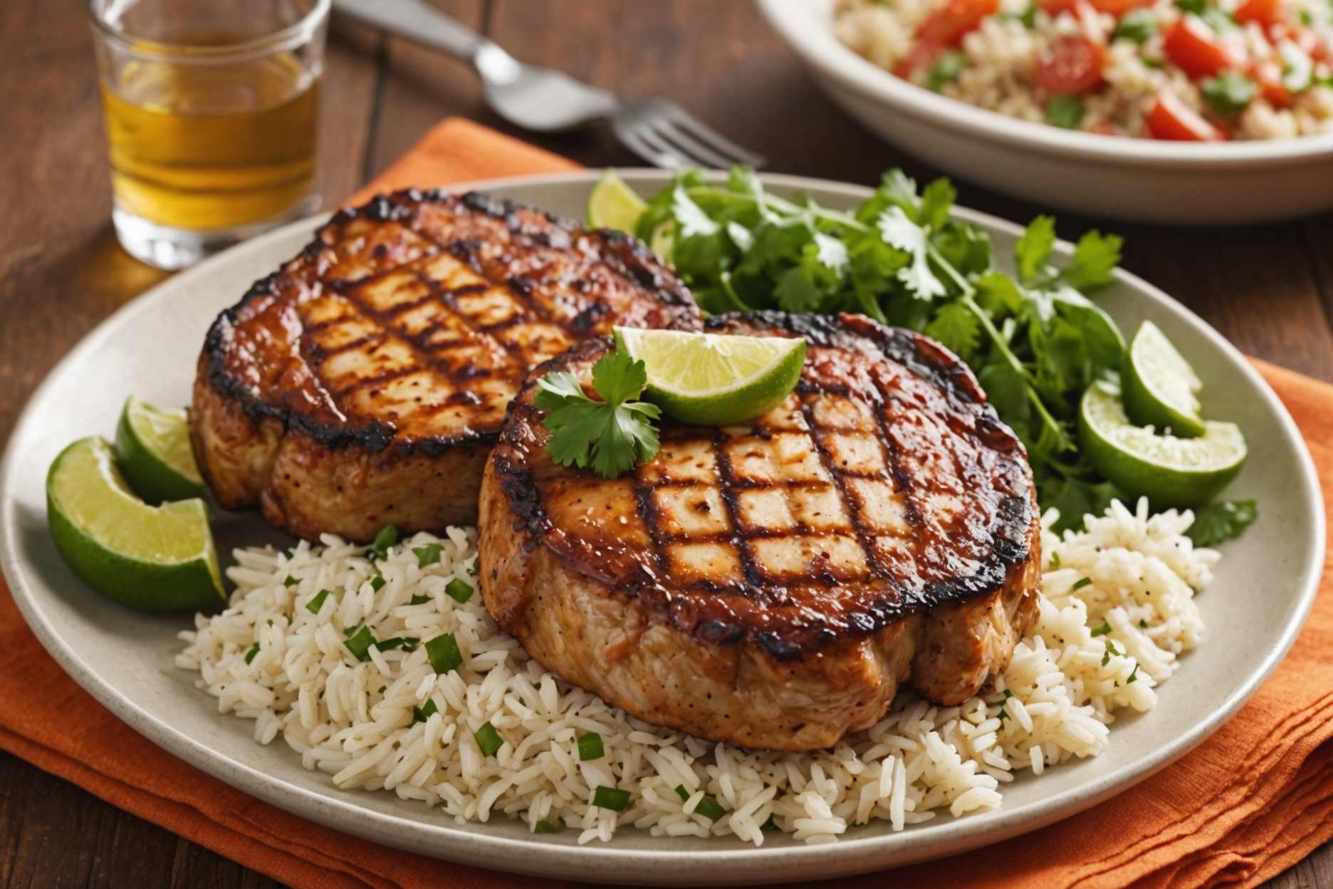 Simple yet delectable Mexican pork chops.