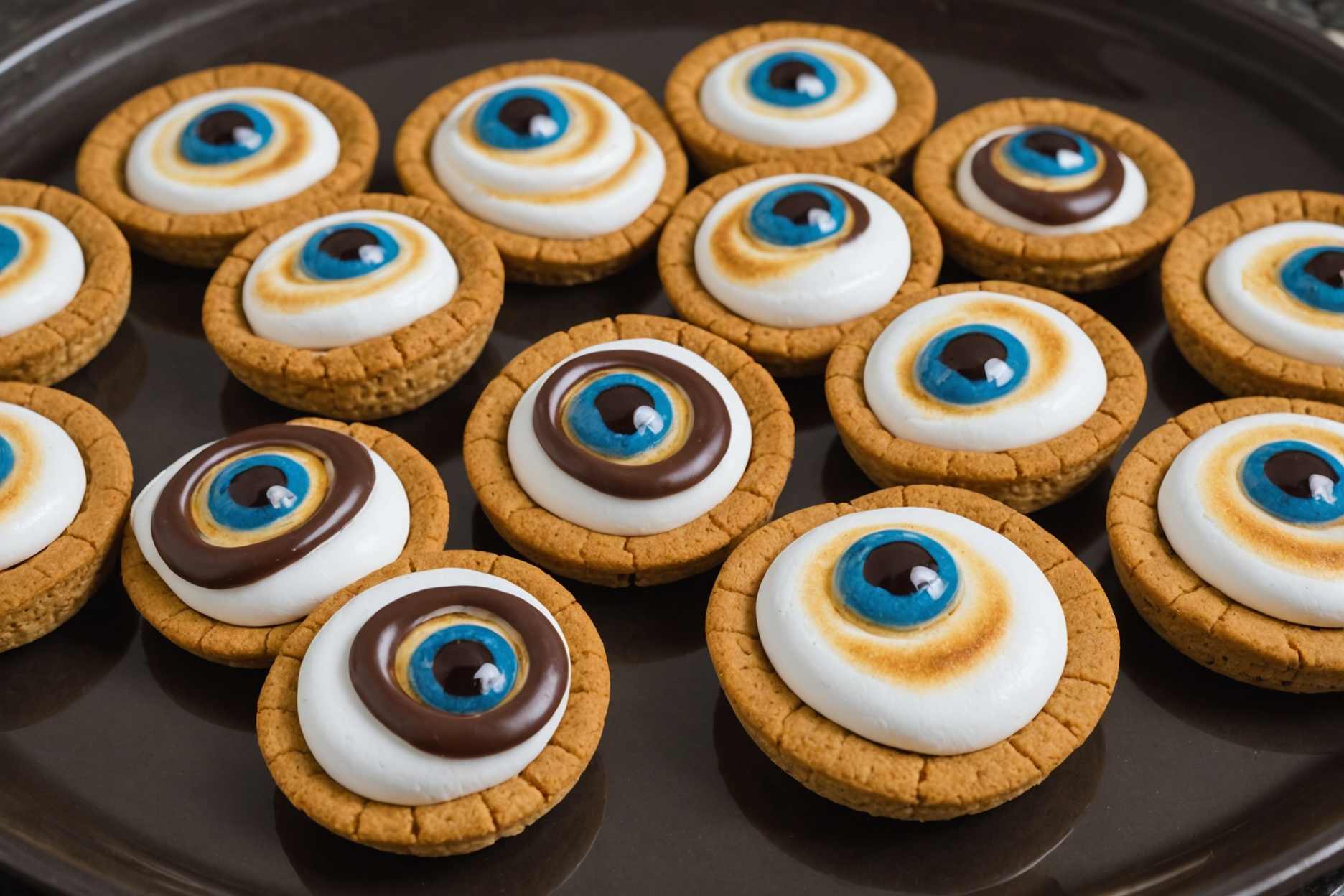 Delightful treats resembling creepy eyeballs!