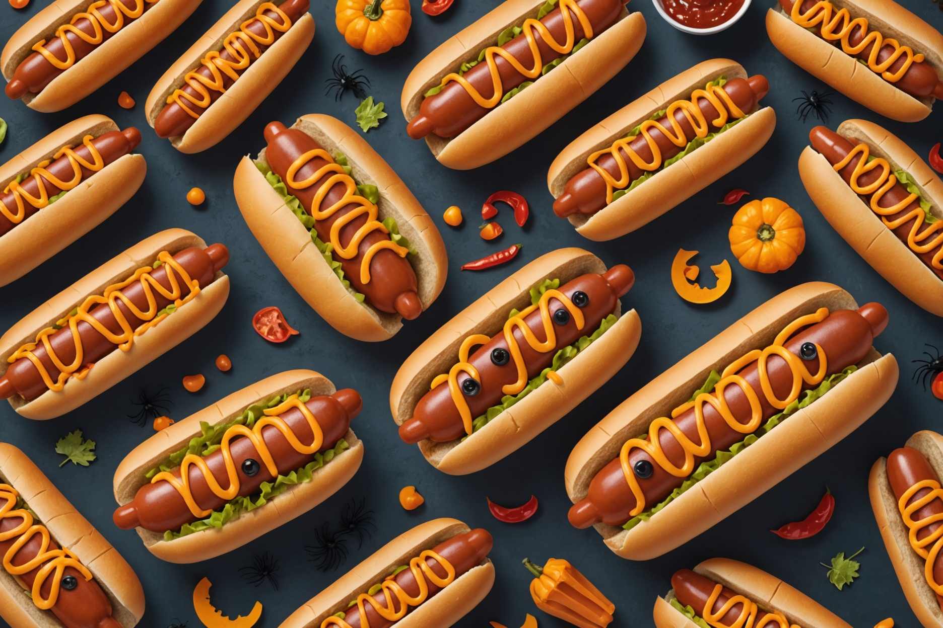 Delightful hot dogs shaped like octopuses.