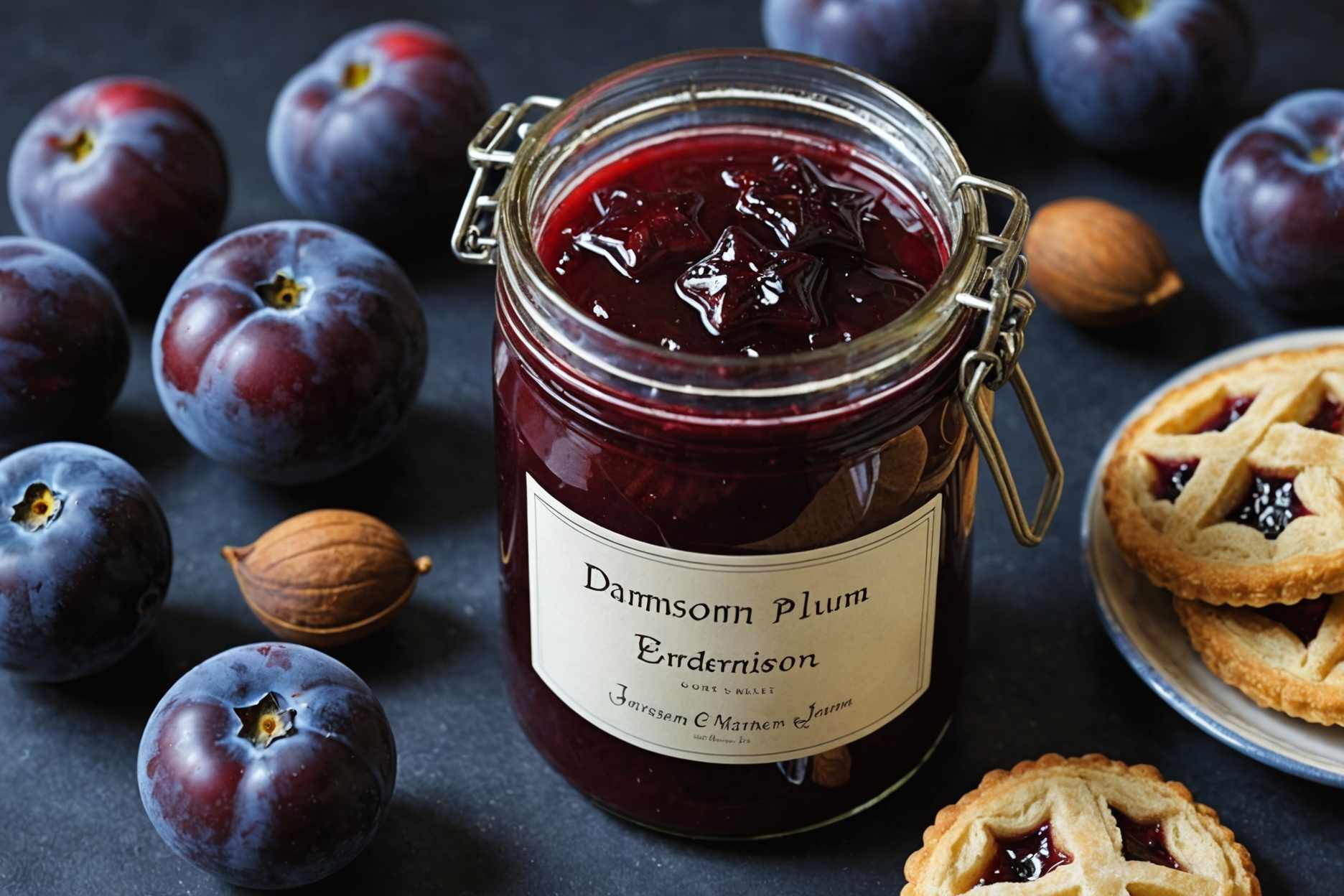 A charming blend of damson plums and aromatic cardamom.